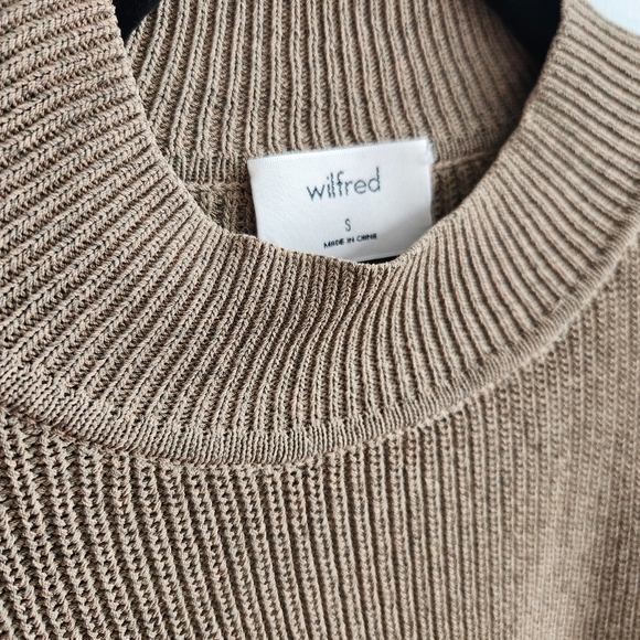 ARITZIA Wilfred Salome Knit Top Pullover Lace Up Sleeves Earth Fairy Goblincore - Picture 6 of 11